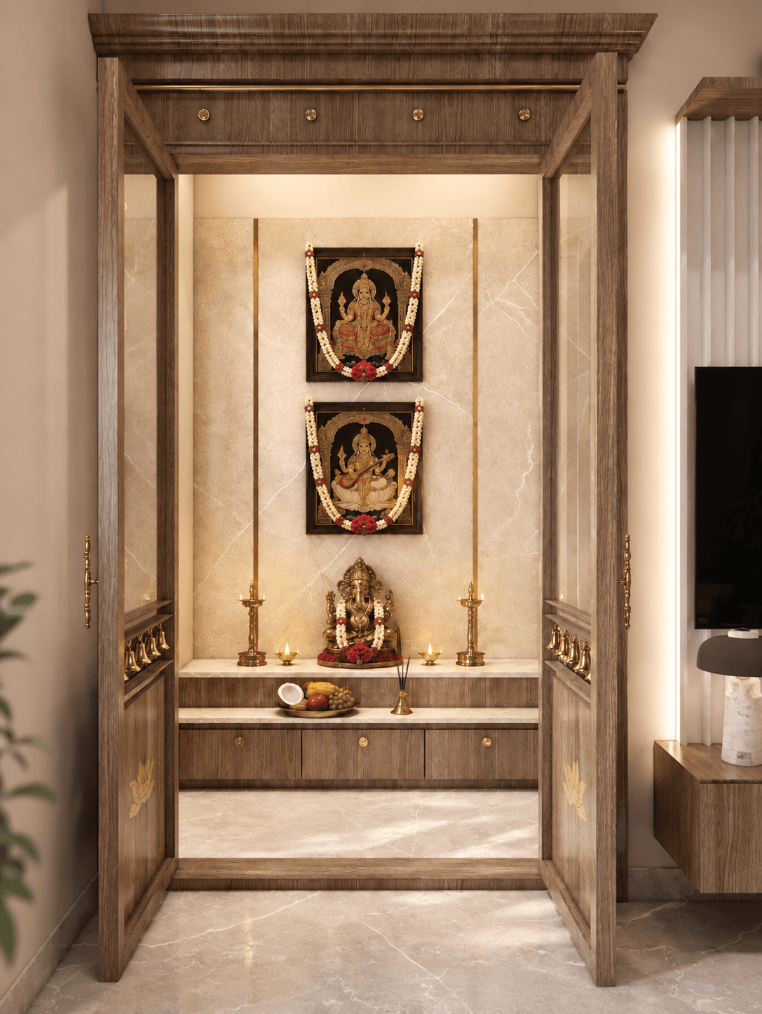 Modern Scandinavian - Pooja room