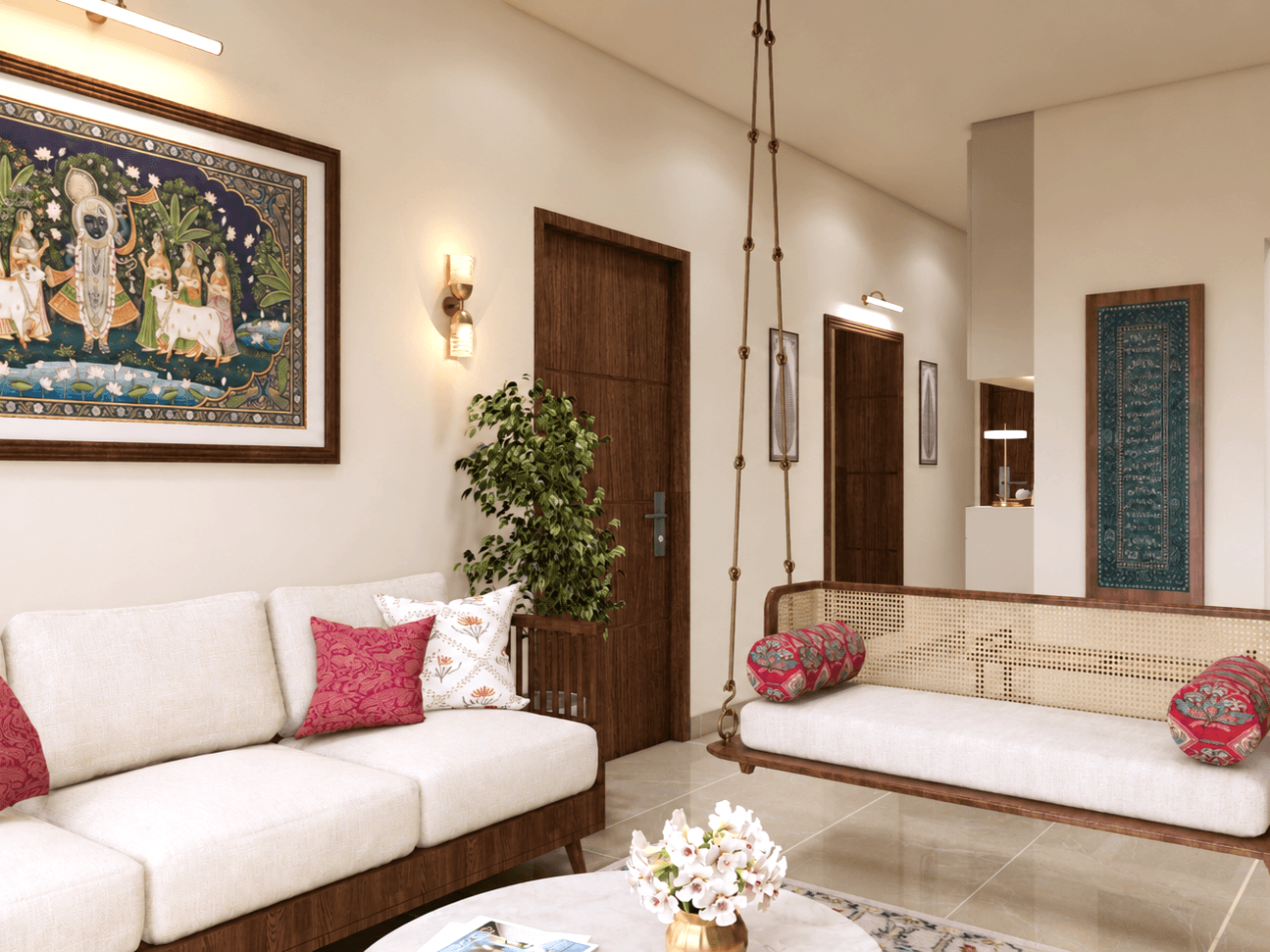 Minimal Indian Living Room