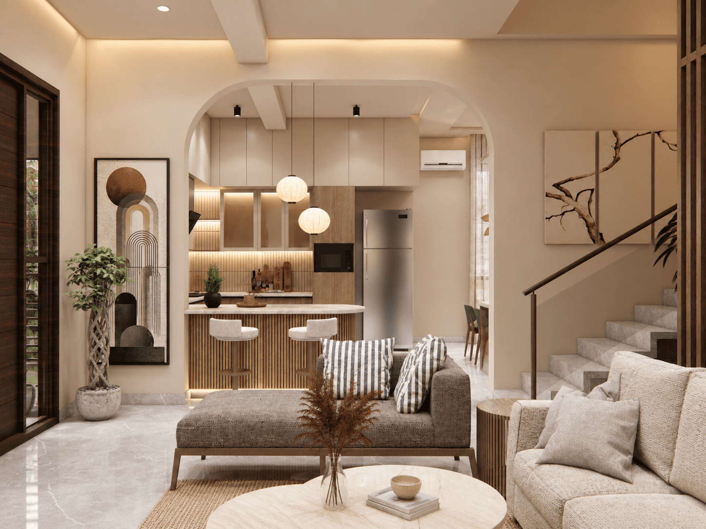 Modern Scandinavian - Living Dining