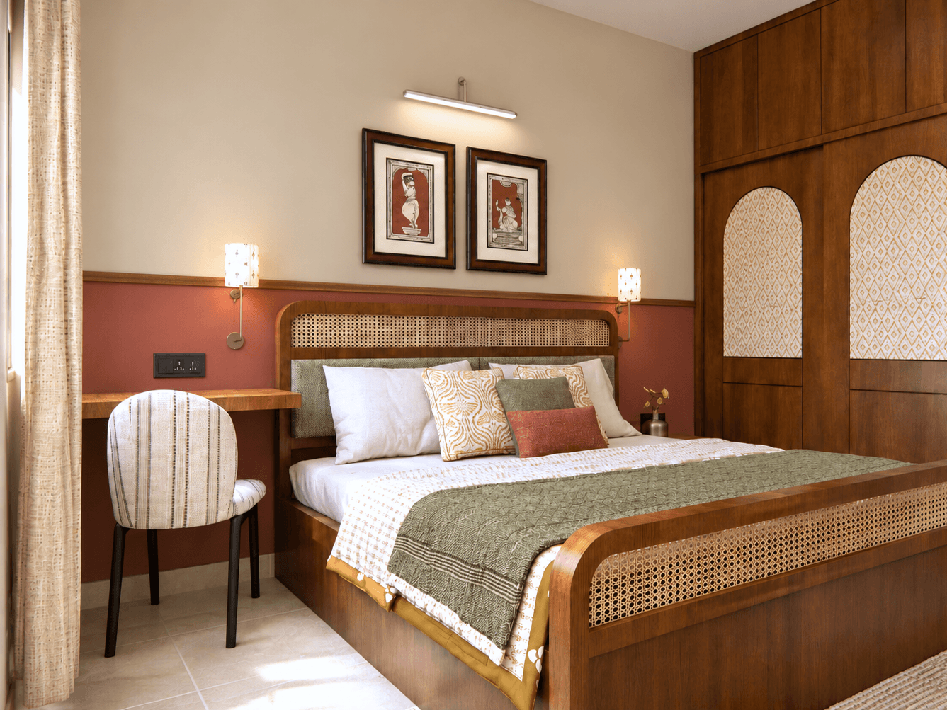 Minimal Indian Master Bedroom